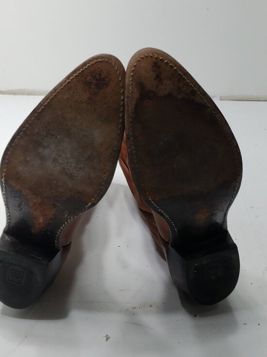 Vintage Dan Post P2551 Marlboro Men’s Brown Leather Western Cowboy Boots 9.5D